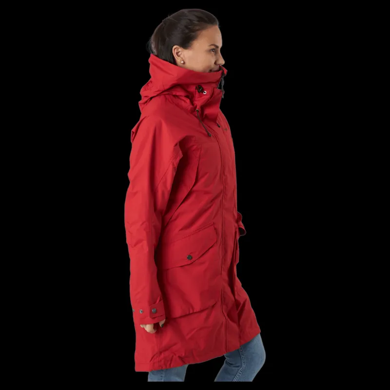 Didriksons Thelma Wns Parka 6 Pomme Red Röd