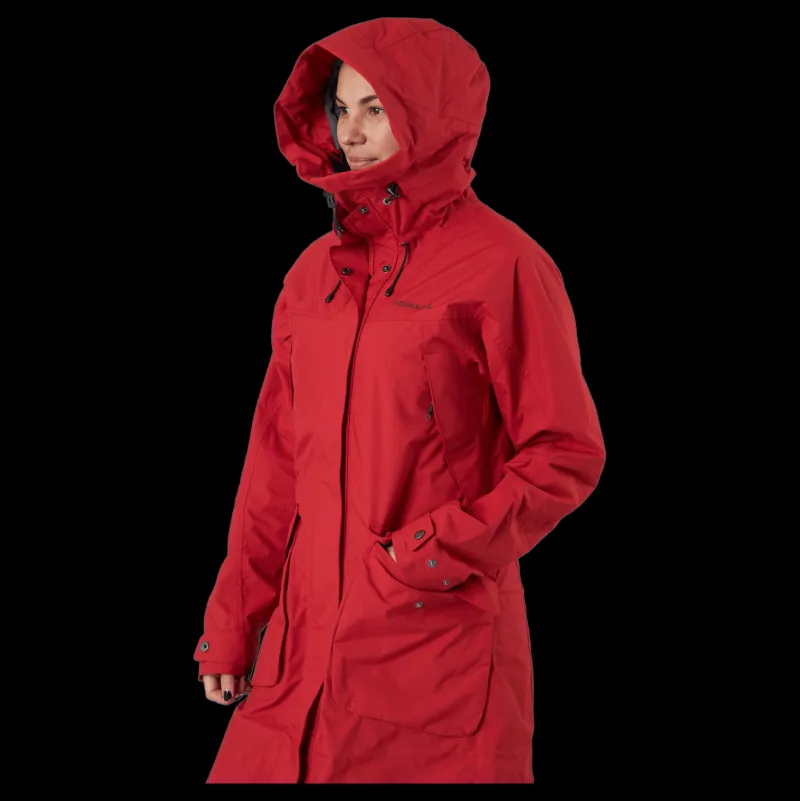 Didriksons Thelma Wns Parka 6 Pomme Red Röd
