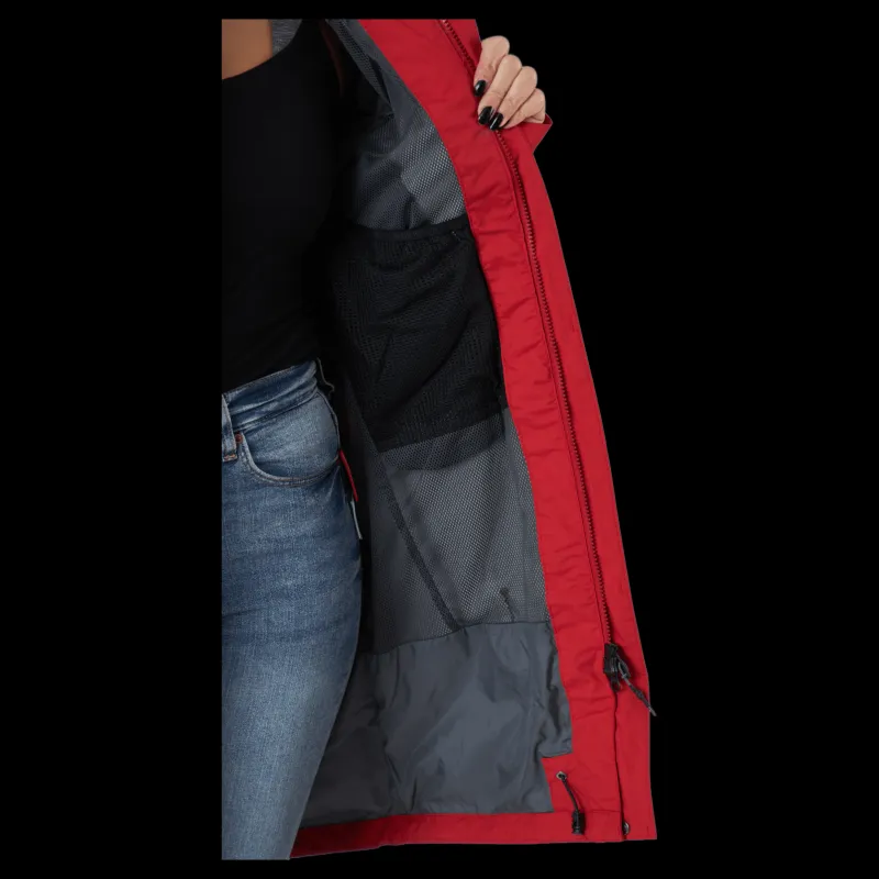 Didriksons Thelma Wns Parka 6 Pomme Red Röd