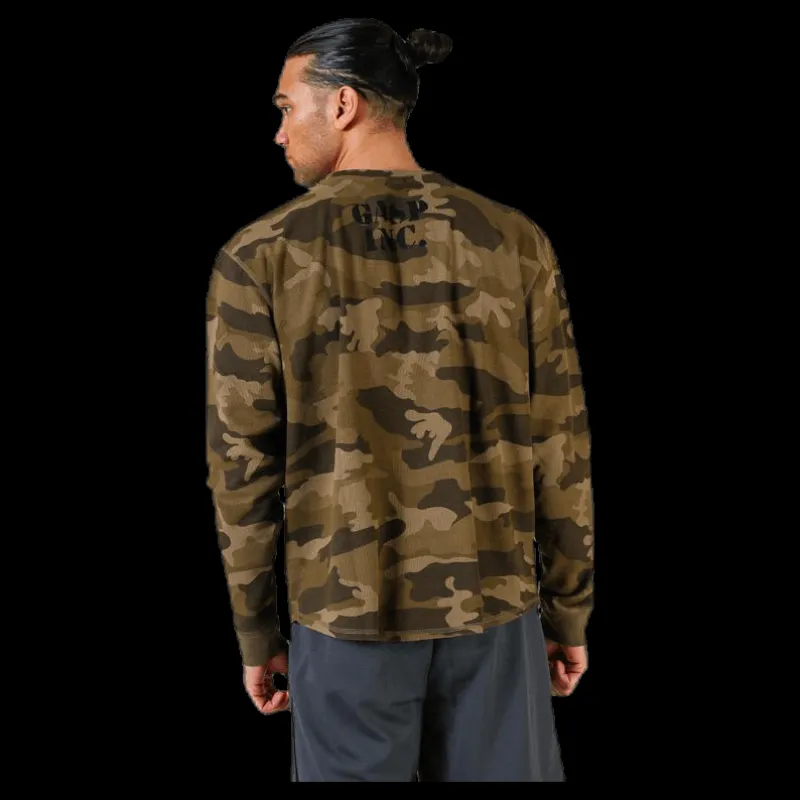 GASP Thermal gym sweater Patterned/Green Mönstrad och Grön New