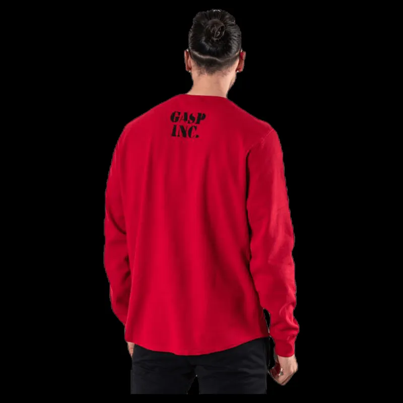 GASP Thermal gym sweater Red Röd