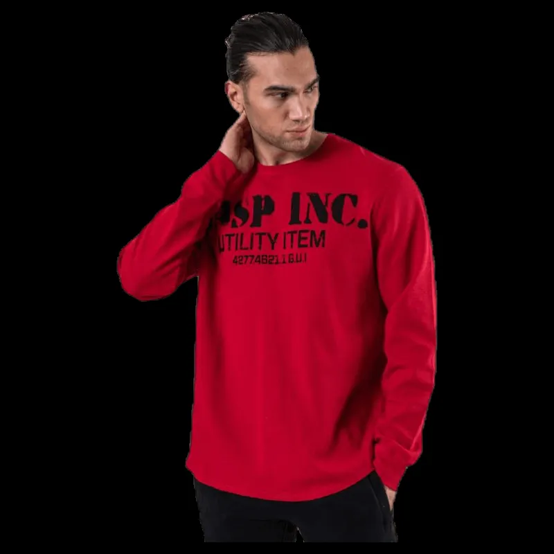 GASP Thermal gym sweater Red Röd