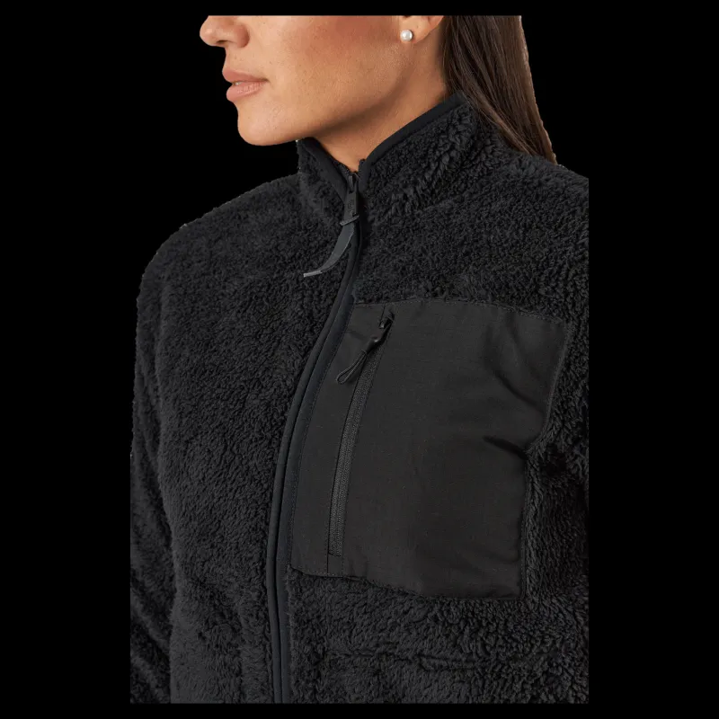 Clearance Tenson Thermal Pile Zip J W Black Svart