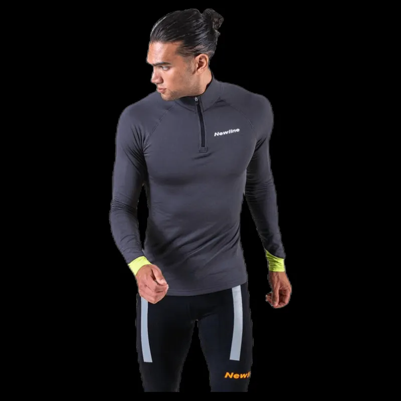 Newline Thermal Power Shirt Green/Grey Grön och Grå Sale
