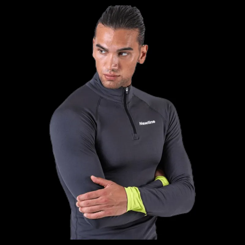 Newline Thermal Power Shirt Green/Grey Grön och Grå Sale