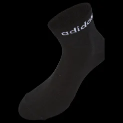 Hot adidas Think Linear Ankle Socks 3 Pairs Black / White Svart