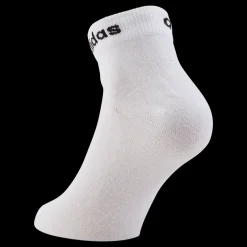 adidas Think Linear Ankle Socks 3 Pairs White / Black Vit Online