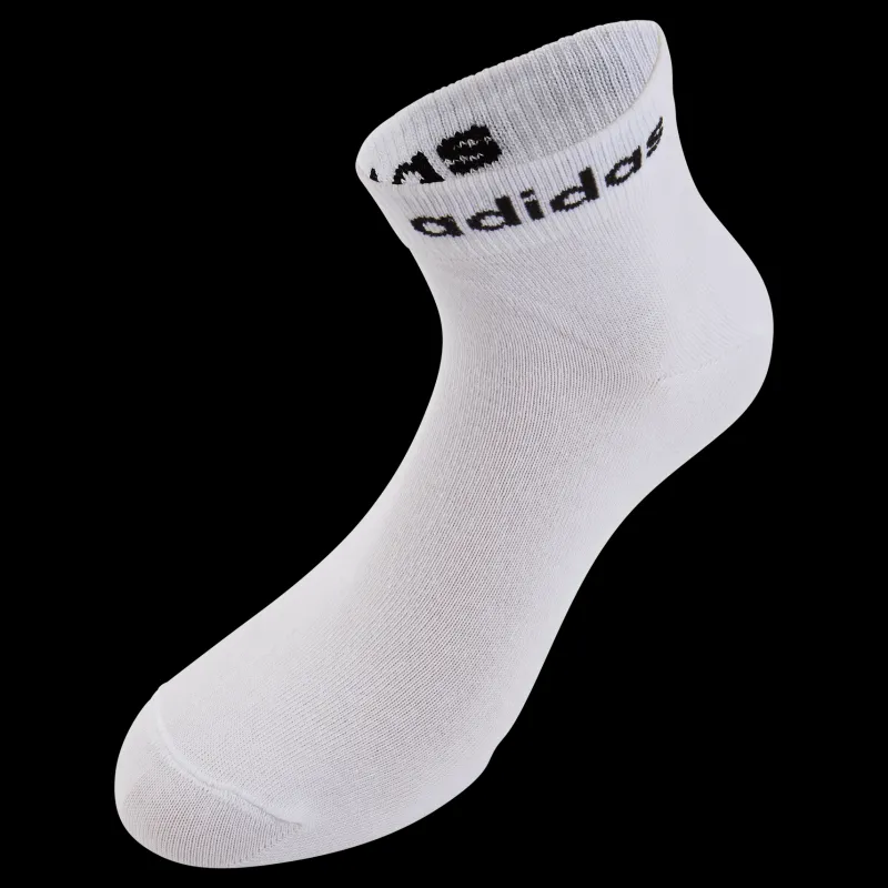 adidas Think Linear Ankle Socks 3 Pairs White / Black Vit Online