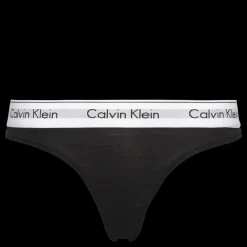 Calvin Klein Thong Black Brun Discount