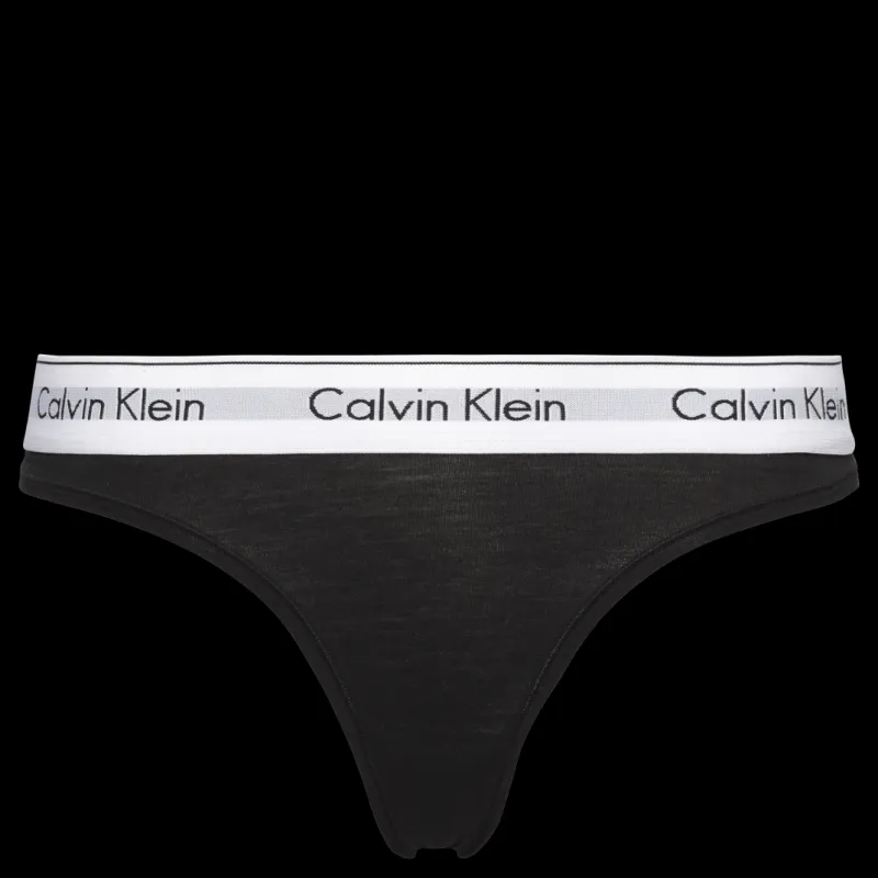 Calvin Klein Thong Black Brun Discount