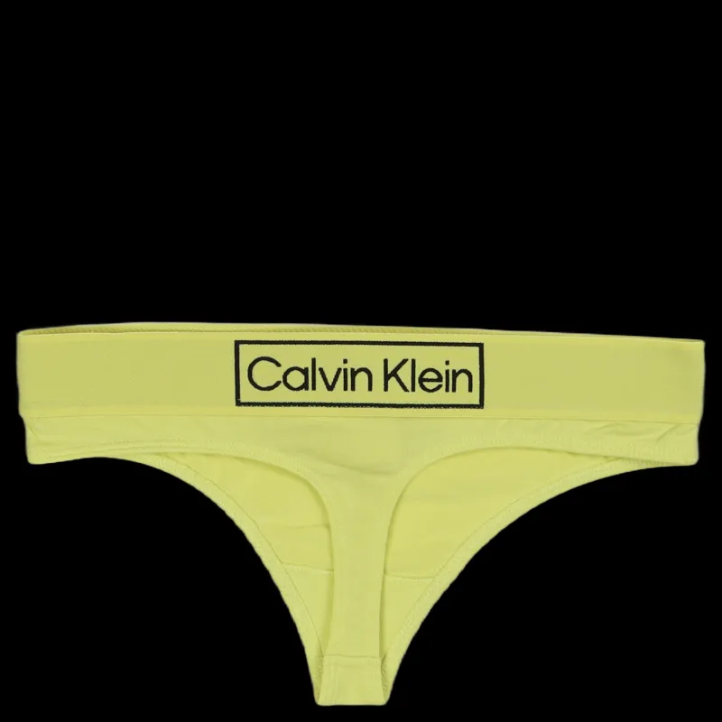 Discount Calvin Klein Thong Cyber Green Gul