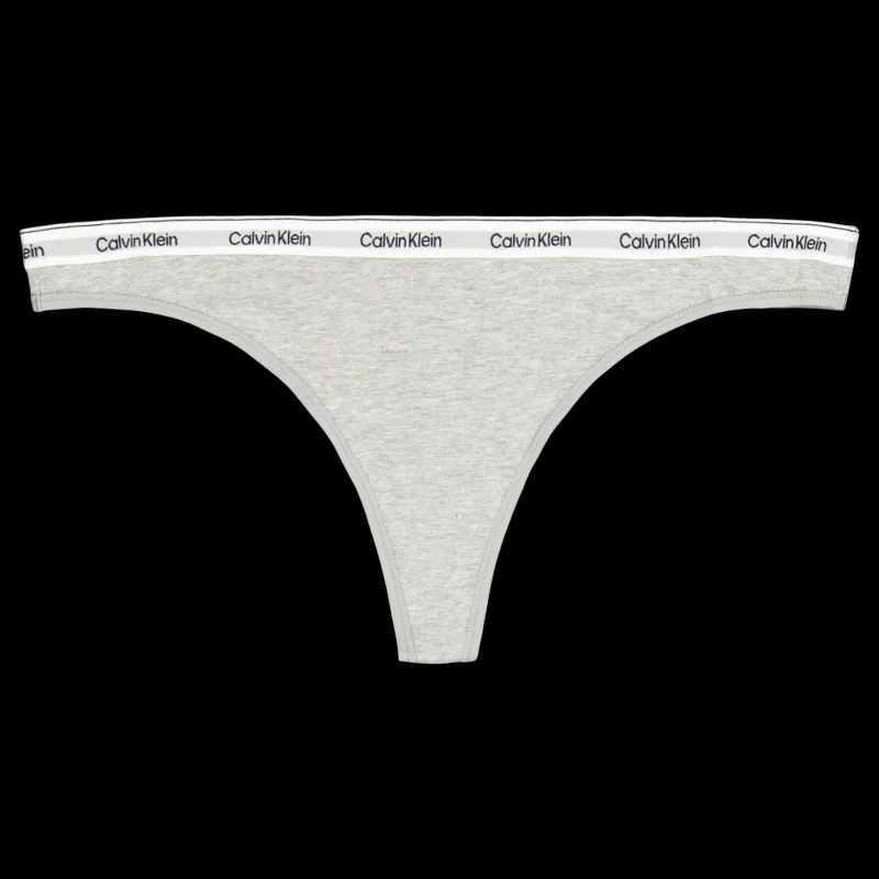 Calvin Klein Thong 3pk Black/white/grey Heather Svart, Grå och Vit