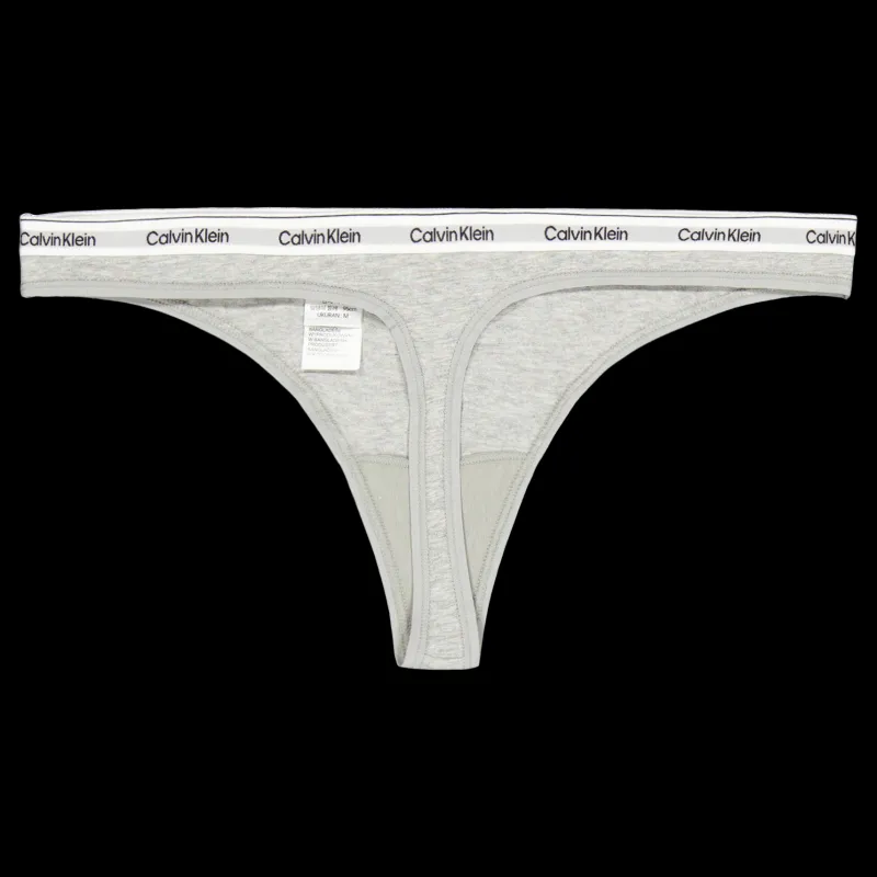 Calvin Klein Thong 3pk Black/white/grey Heather Svart, Grå och Vit
