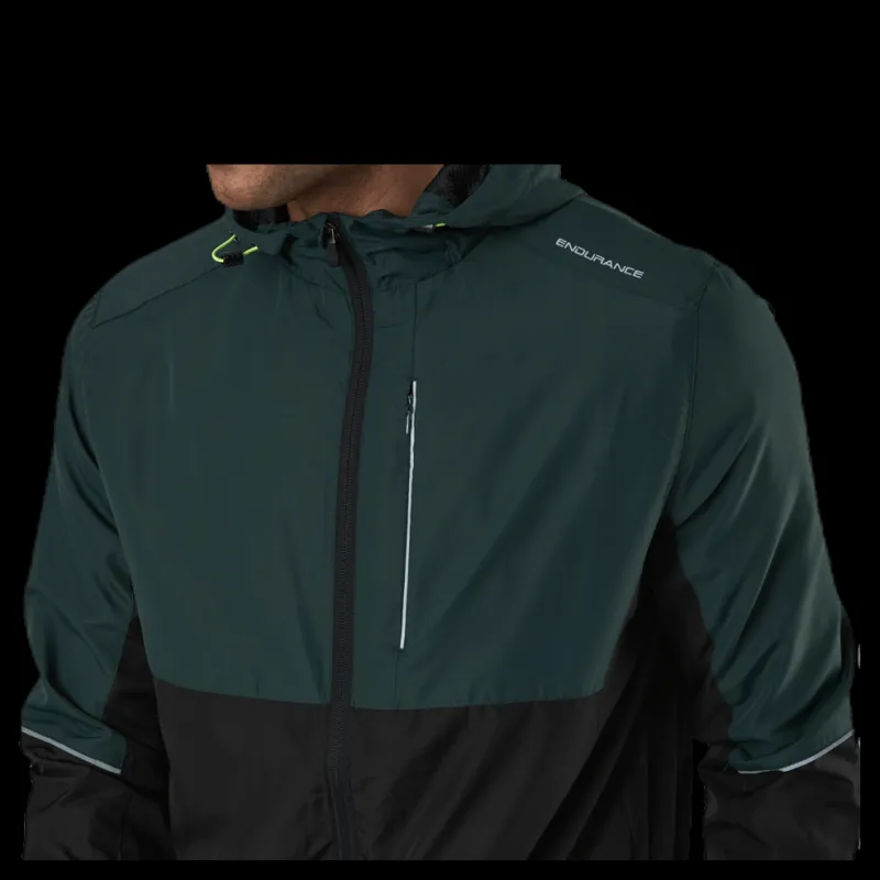 Endurance Thorow Running Jacket With Hood Green Grön Hot