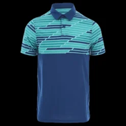Best Under Armour Threadborne Blocked Polo Blue/Patterned Blå och Mönstrad