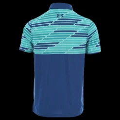Best Under Armour Threadborne Blocked Polo Blue/Patterned Blå och Mönstrad