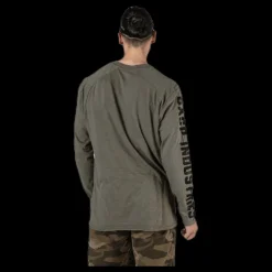 Hot GASP Throwback LS Tee Green Grön