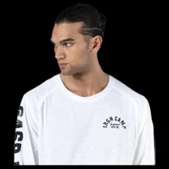 GASP Throwback LS Tee White Vit Discount