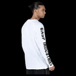 GASP Throwback LS Tee White Vit Discount