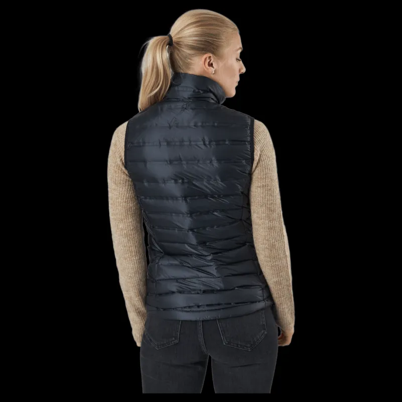 Hot Tenson Tica Down Vest W 999 Black Svart
