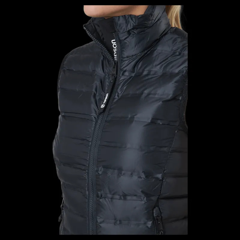 Hot Tenson Tica Down Vest W 999 Black Svart