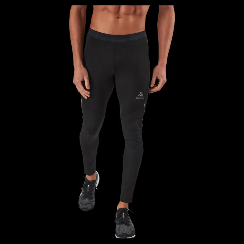 Online Odlo Tights Ceramiwarm Black - Concrete Grey Svart
