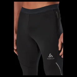 Online Odlo Tights Ceramiwarm Black - Concrete Grey Svart