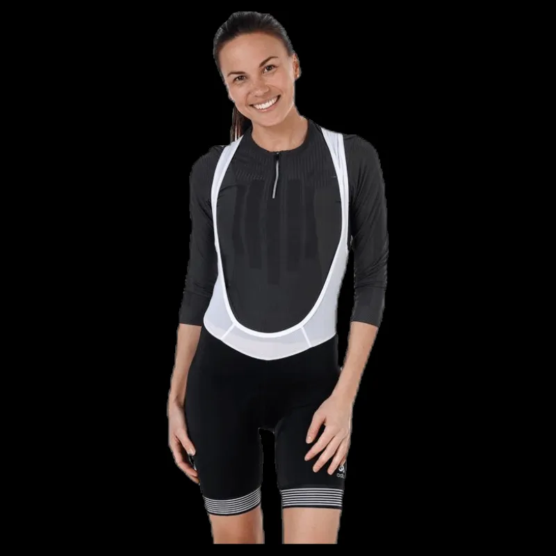 Outlet Odlo Tights Short Suspenders FUJIN Black Svart