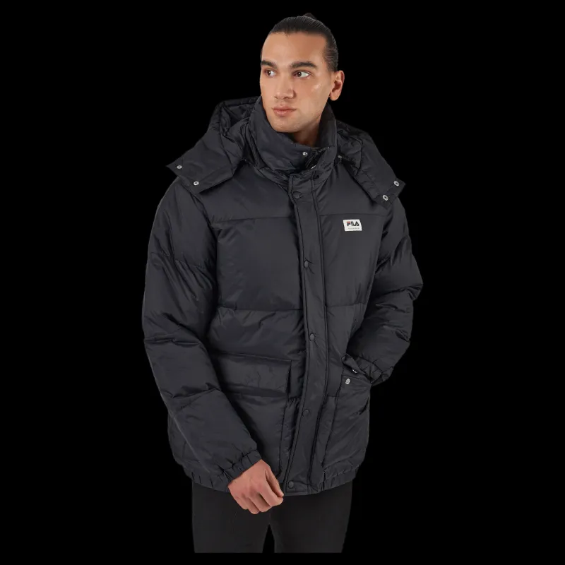 Outlet Fila Tirebolu Oversized Puff Jacket 80001 - Moonless Night Svart