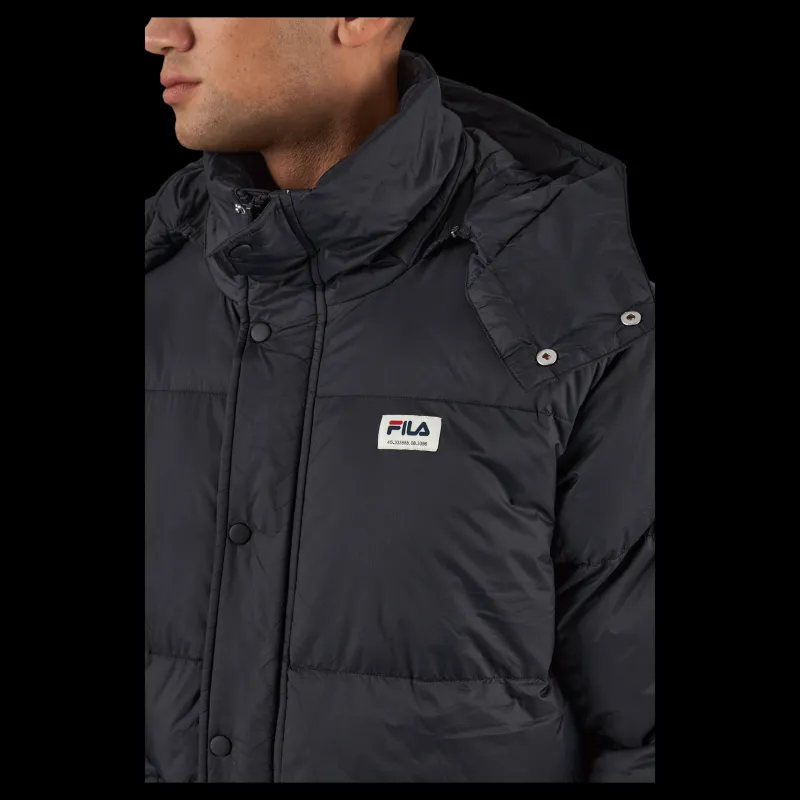 Outlet Fila Tirebolu Oversized Puff Jacket 80001 - Moonless Night Svart