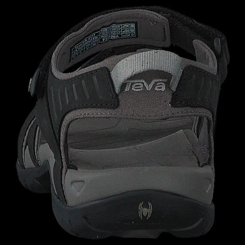 Teva Tirra Leather Black Svart Best