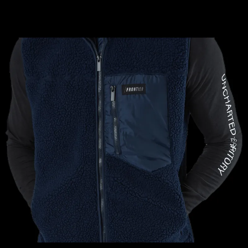 Best FRONTIER Titus Pile Vest Blue Blå