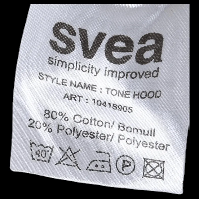 Svea Tone Hood Grey Grå Best