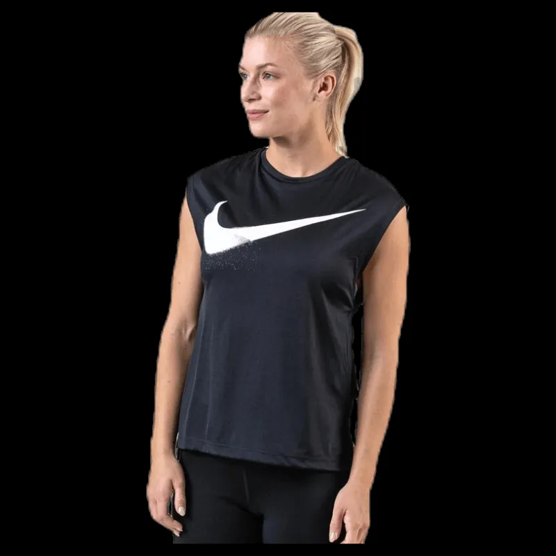 Nike Top SS Rebel GX White/Black Svart
