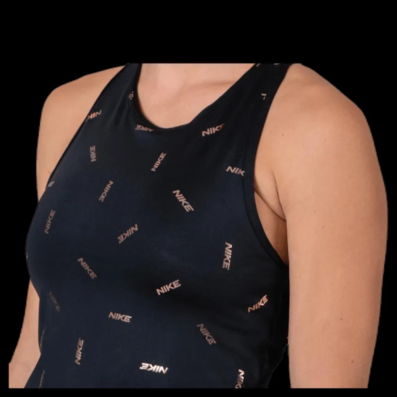 Nike Toss Print Tank Black Svart Discount