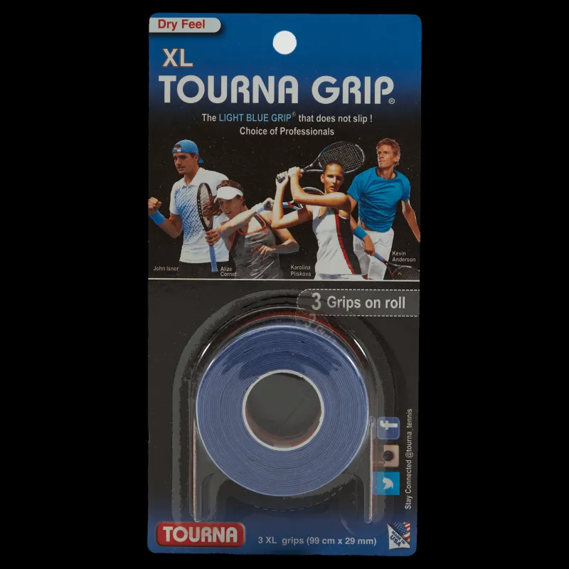 Dunlop Tourna Tourna Grip Xl 3-pack Blue Blå Discount