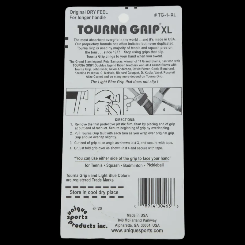 Dunlop Tourna Tourna Grip Xl 3-pack Blue Blå Discount