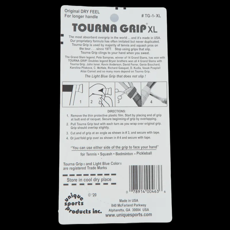 Dunlop Tourna Tourna Grip Xl 3-pack Blue Blå Discount
