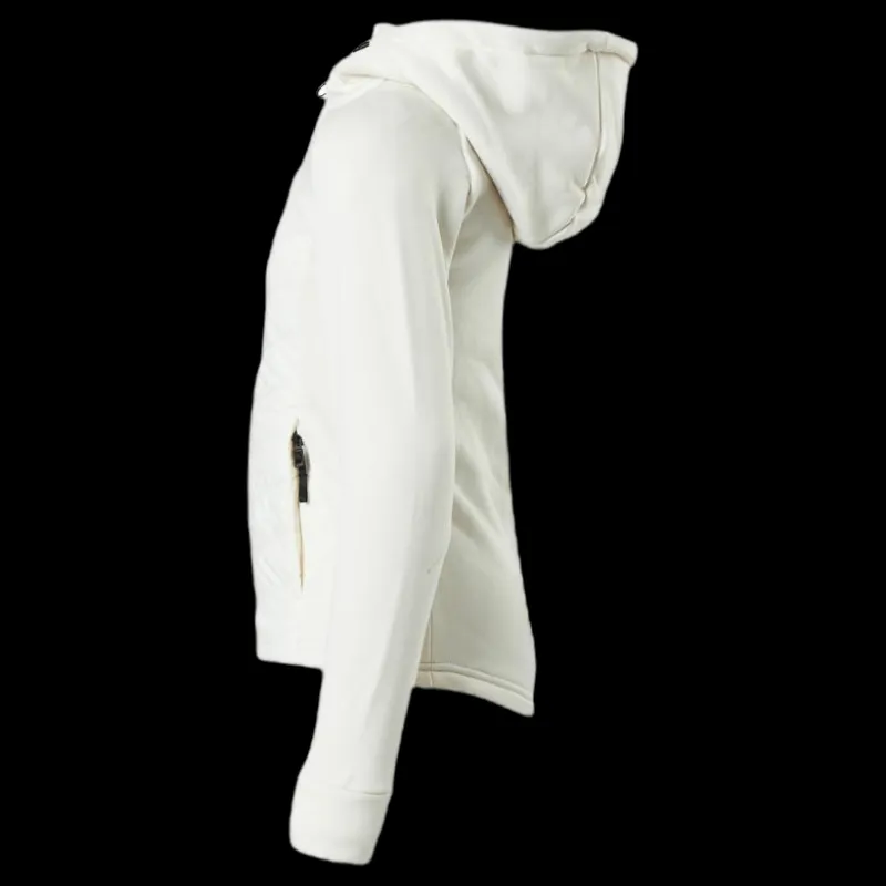 Didriksons Tovik Girls Hybrid Hoodie 3 White Vit