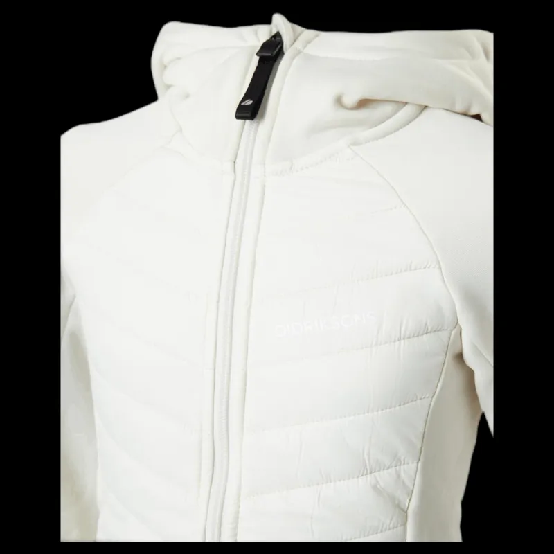 Didriksons Tovik Girls Hybrid Hoodie 3 White Vit