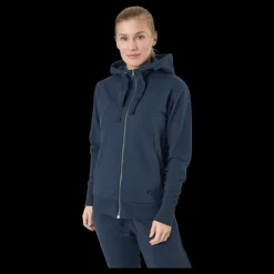 Outlet Kari Traa Traa Lounge Full-zip Hoodie Marin Blå