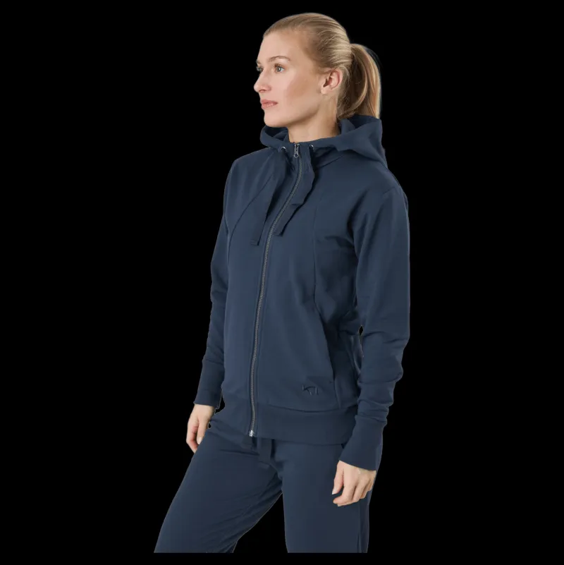 Outlet Kari Traa Traa Lounge Full-zip Hoodie Marin Blå