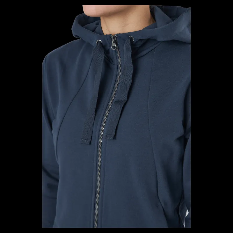 Outlet Kari Traa Traa Lounge Full-zip Hoodie Marin Blå
