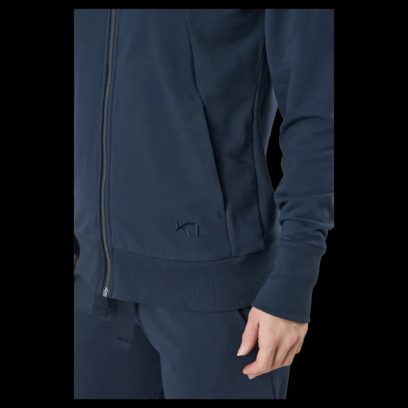 Outlet Kari Traa Traa Lounge Full-zip Hoodie Marin Blå