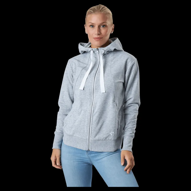 New Kari Traa Traa Lounge F/z Hoodie Greym Grå