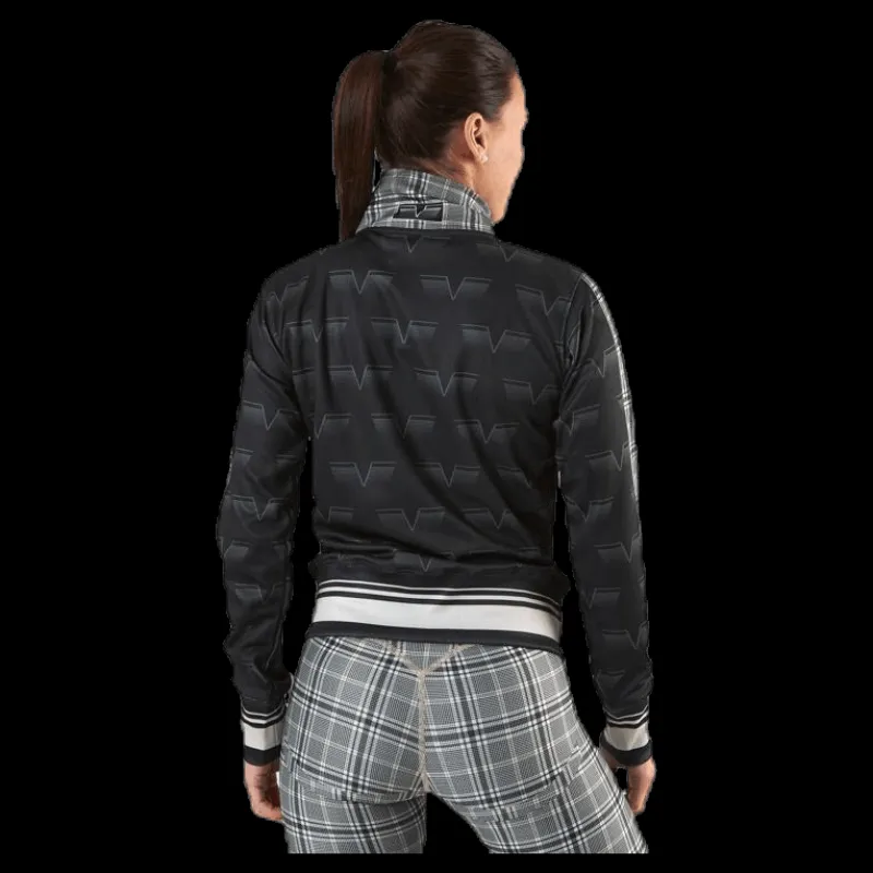 Gavelo Track Jacket GLNCHCK 3 Black/Beige Hot