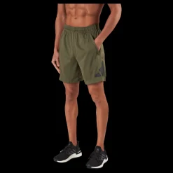 Clearance adidas Train Essentials Logo Training Shorts Olistr/Black Grön