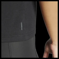New adidas Train Essentials Minimal Branding Racerback Tank Top Black Svart