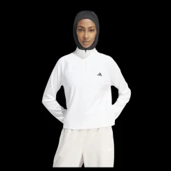 adidas Train Essentials Minimal Branding 1/4-Zip Cover Up White Vit Discount