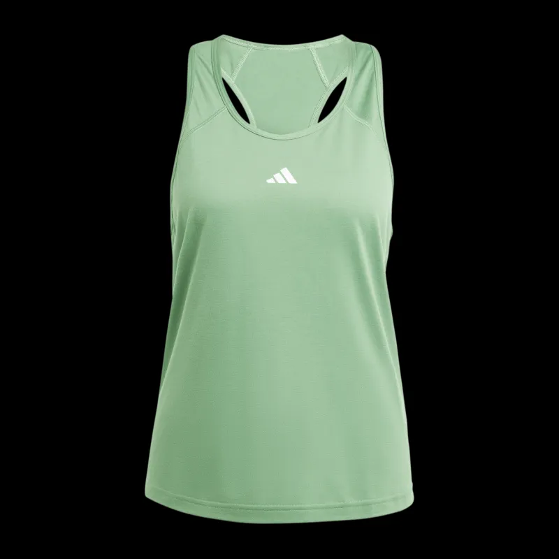 Best adidas Train Essentials Minimal Branding Racerback Tank Top Green Grön